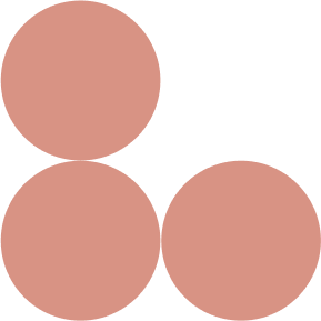 Three red circles icon
